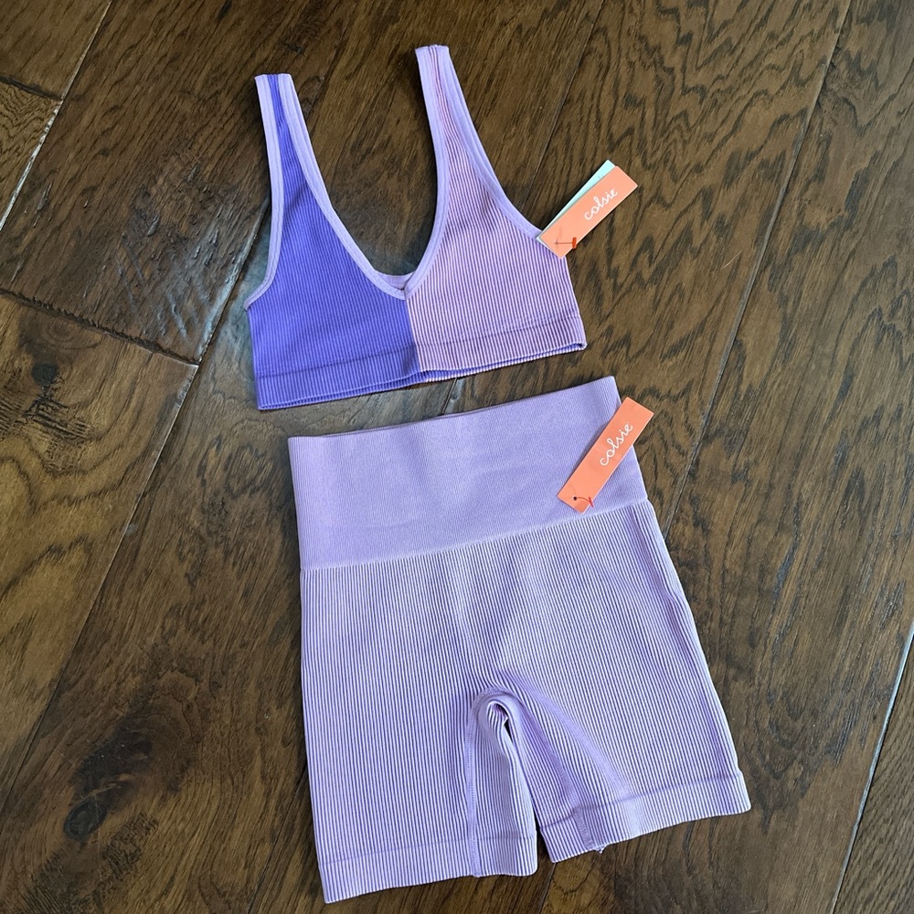 Purple and Lavender Activewear Set
